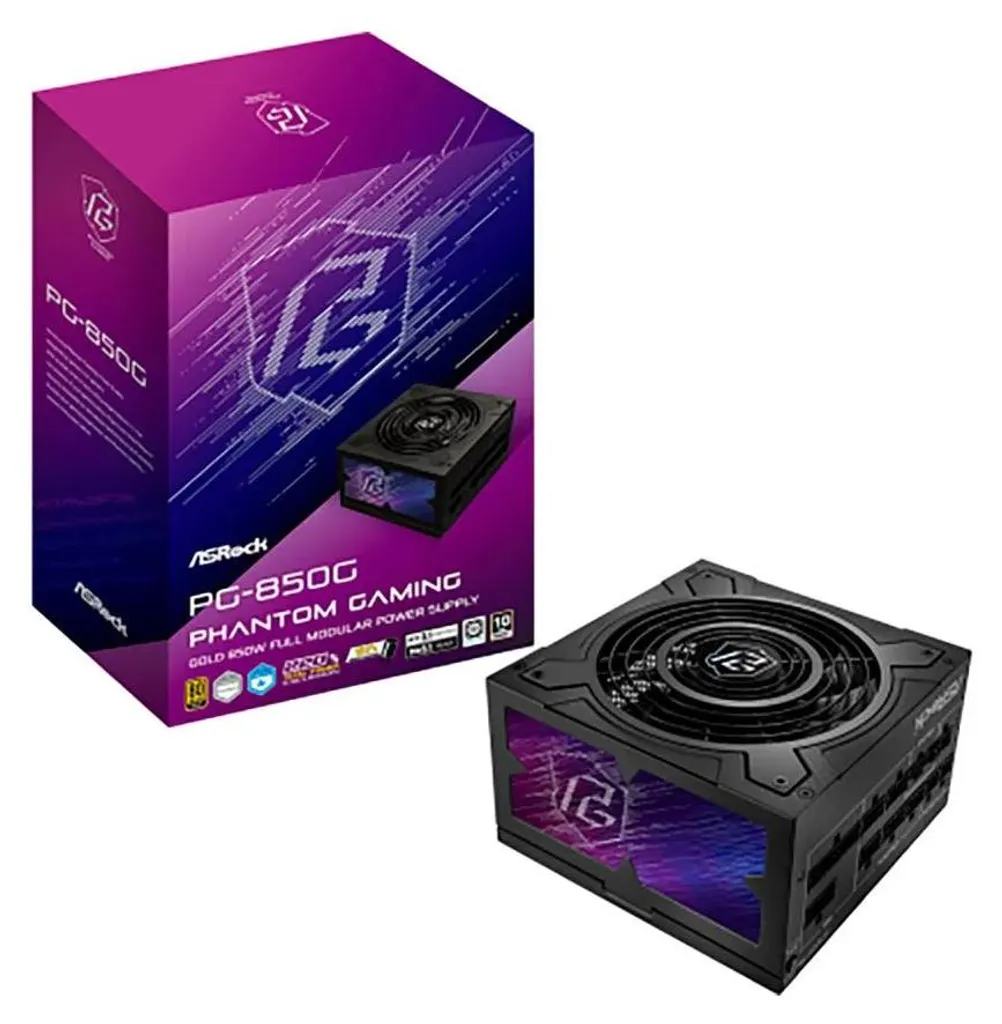 Alimentation PC Gaming 850W ASROCK PG-850G Or pour Setup Puissant