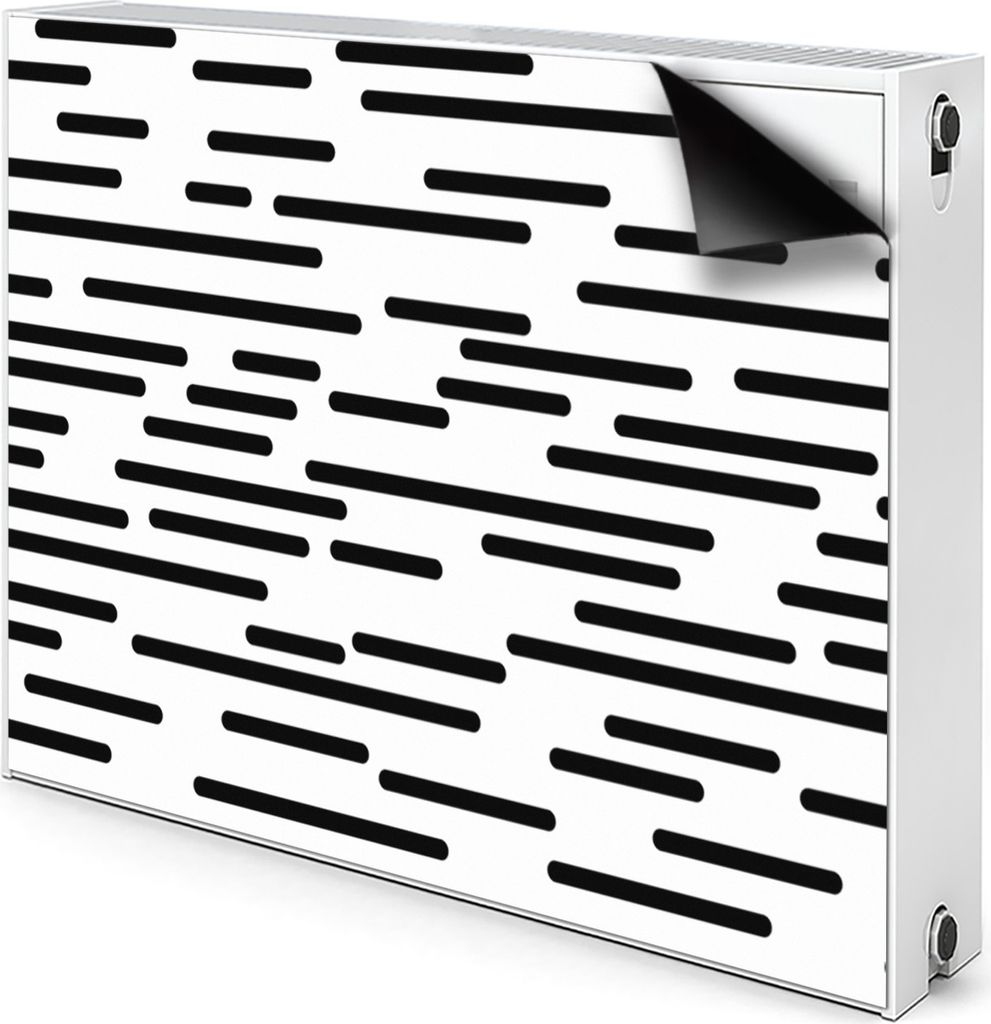 Magnet Verkleidung Abdeckung Heizkörperabdeckung Heizkörperabdeckung 80x60 cm - Unterbrochen, Linien