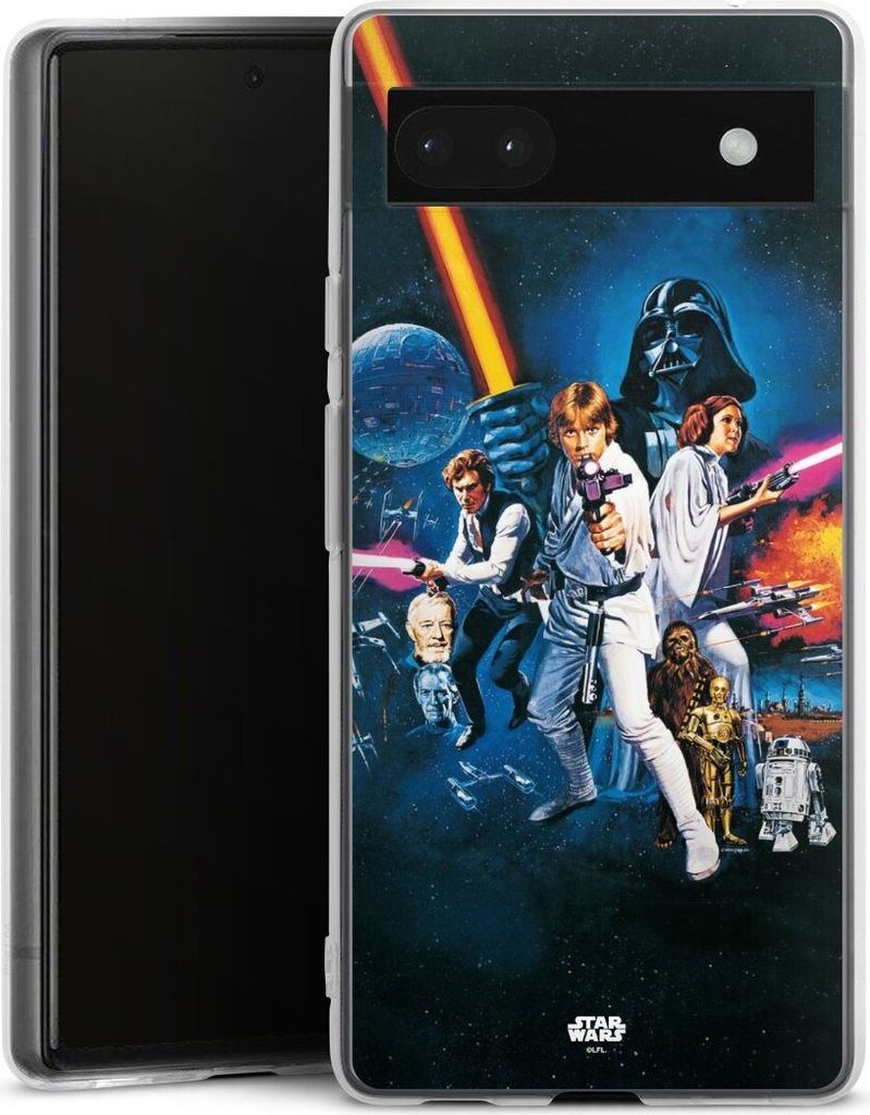 DeinDesign Handyhülle für Google Pixel 6a Silikon Hülle Case Smartphone Schutzhülle Episode IV Fanartikel Star Wars