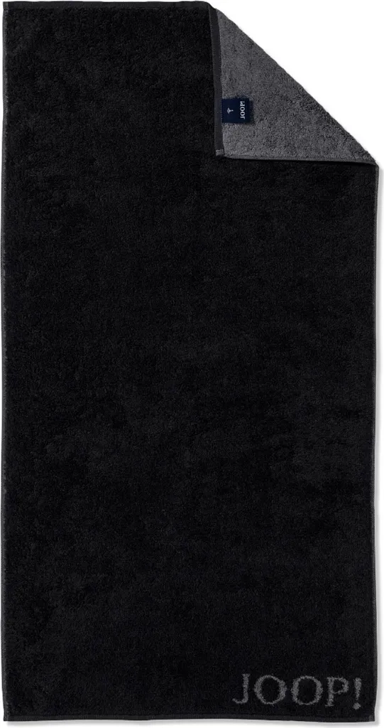 JOOP! Telo Doccia Classic 1600 Nero 80x150cm | Spugna Luxury Made in Germany