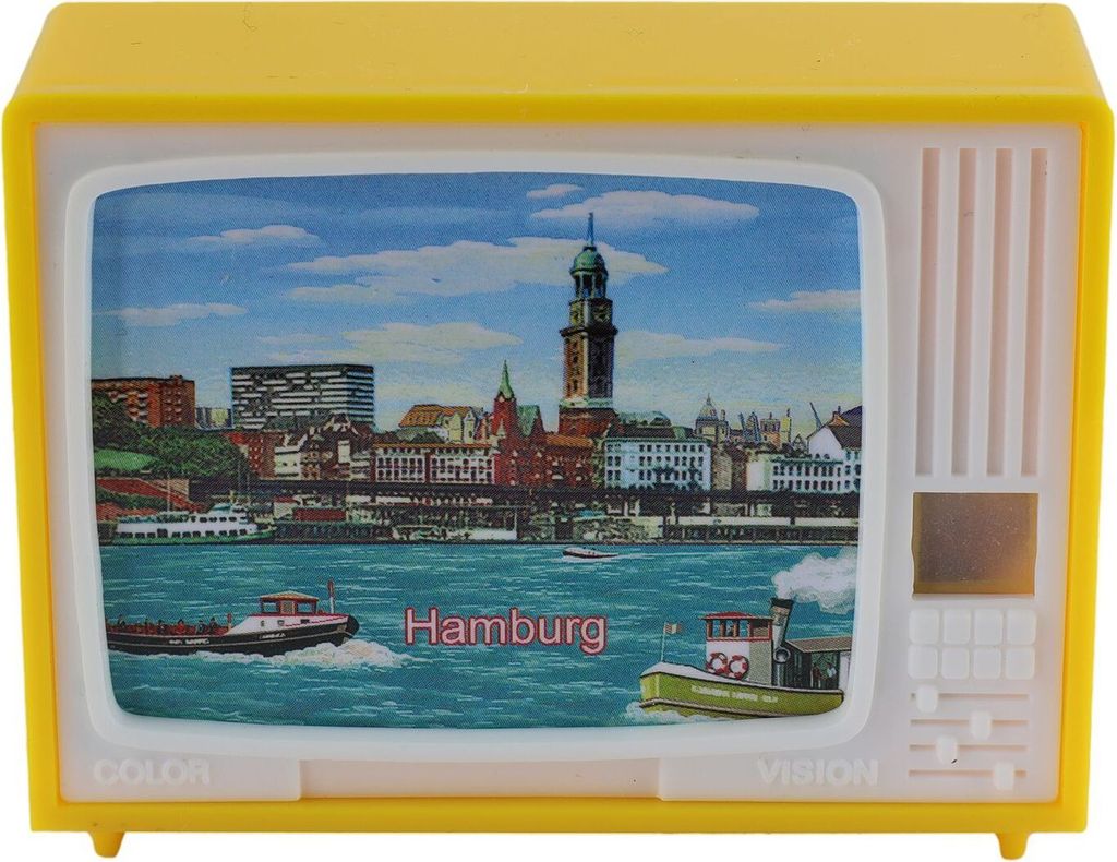 Gucki - Klick-Fernseher - Hamburger Sehenswürdigkeiten - Hamburg - gelb