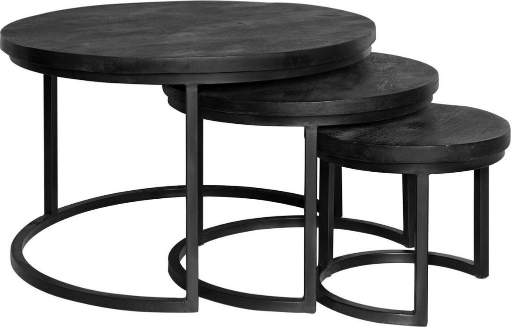 Starfurn Salontafel New York | Triole All Black | 3er-Set