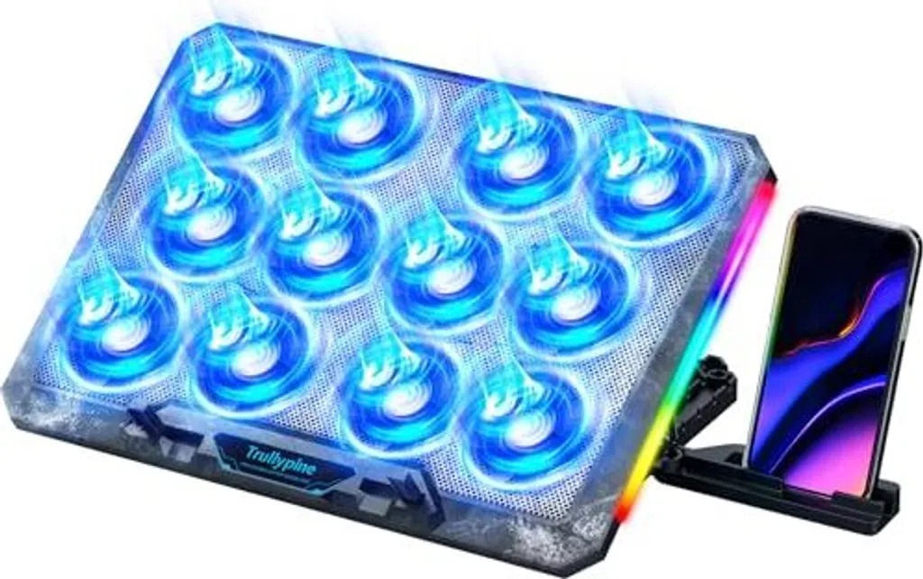 Supporto Notebook Ergonomico Trullypin 12 Ventole Silenziose USB