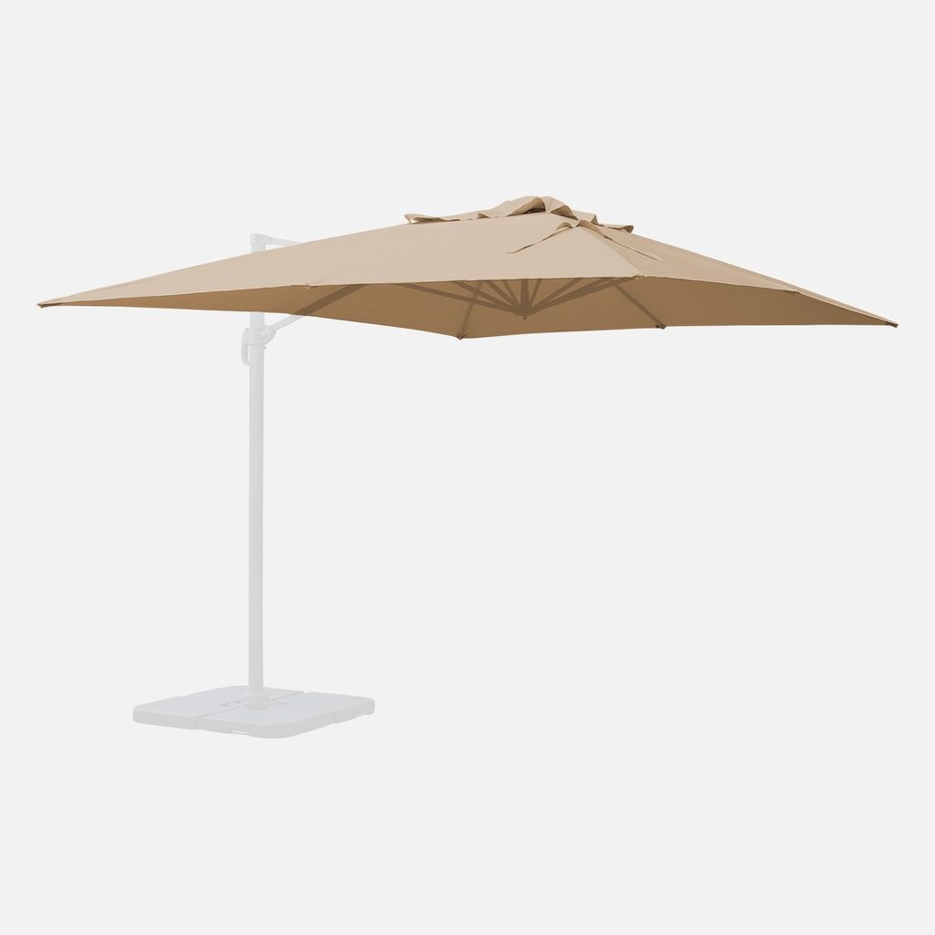 sweeek - Ersatzbespannung für den Sonnenschirm St Jean de Luz 3x4m - Beige