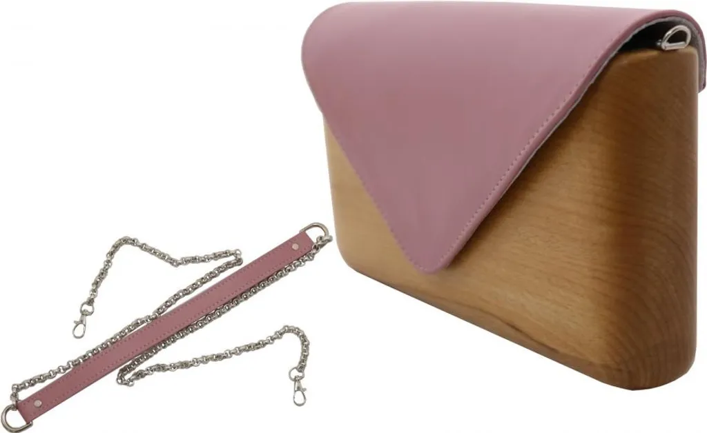 Sac besace rose nude Lemnia idéal pour mariages, soirées et sorties chic