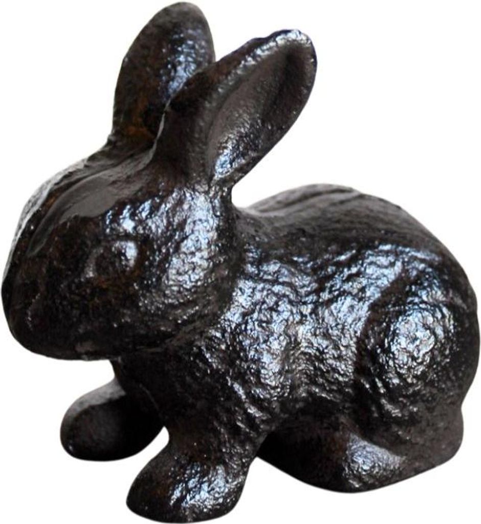 Gartenfigur Hase antikbraun Produktbild 