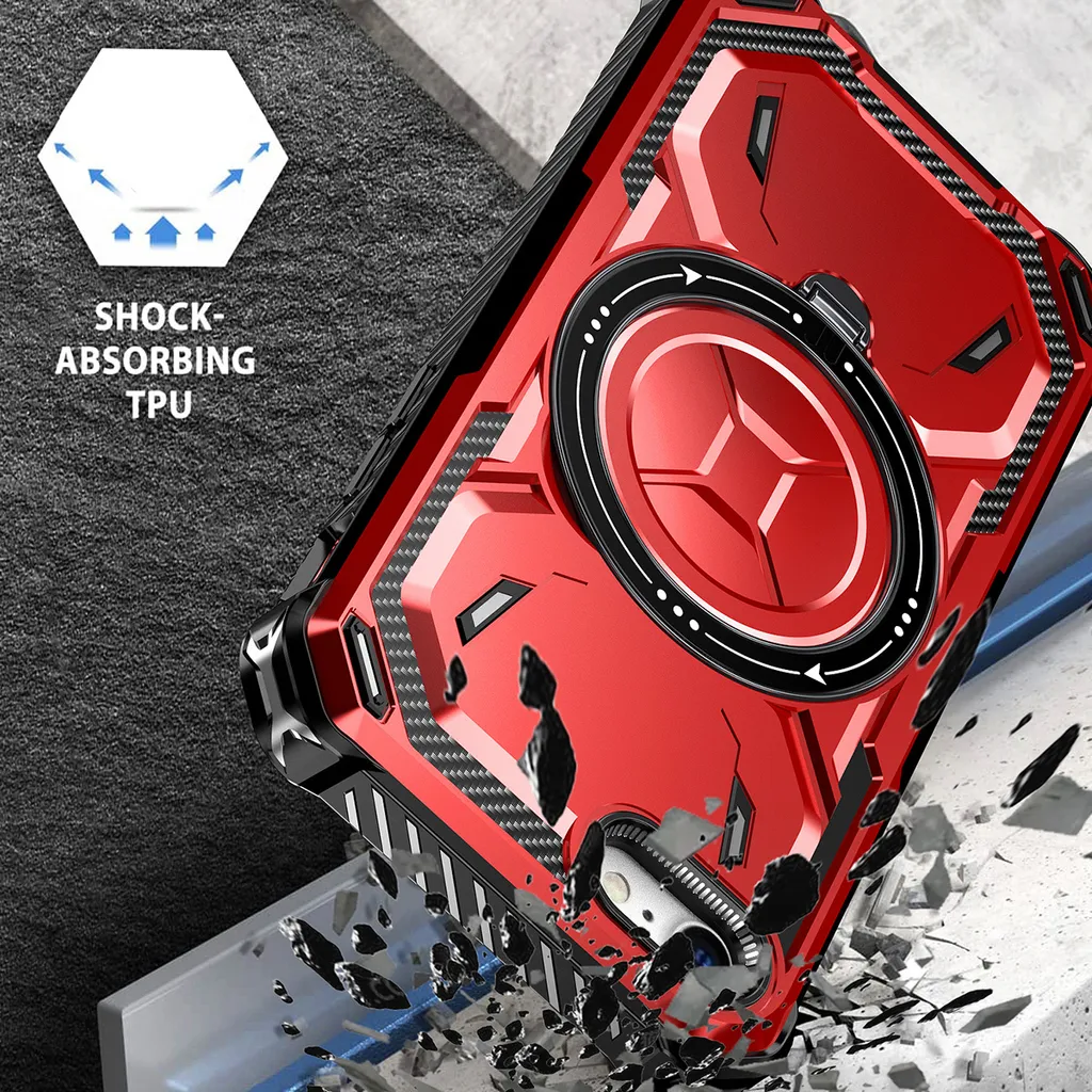 Cover MagSafe iPhone 8/SE 2022 Rossa con Stand Magnetico Integrato - 7