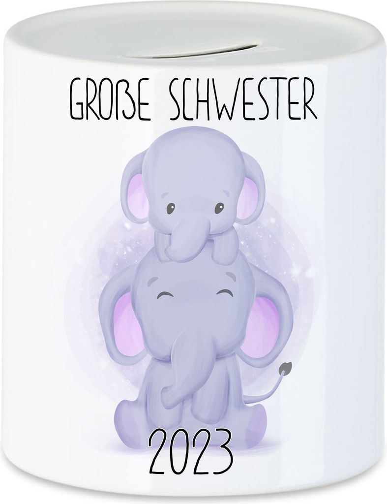 Große Schwester 2023 Spardose Geschwisterliebe Sister Produktbild 