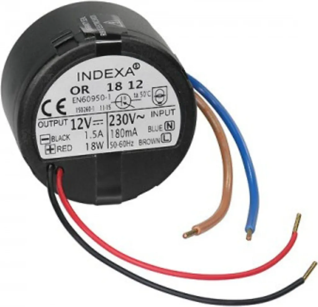Adaptateur Secteur 12V DC 2A Étanche IP64 pour Caméras et LED Extérieur