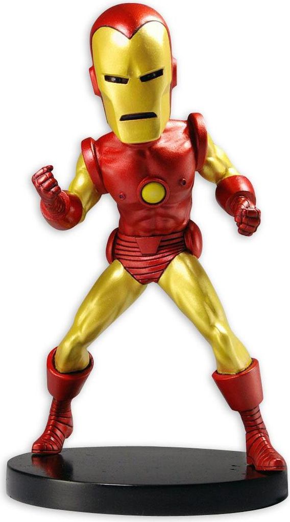 NECA BOBBLE HEAD KNOCKERS EXTREME MARVEL CLASSIC IRON MAN FIGURE NEW Neca