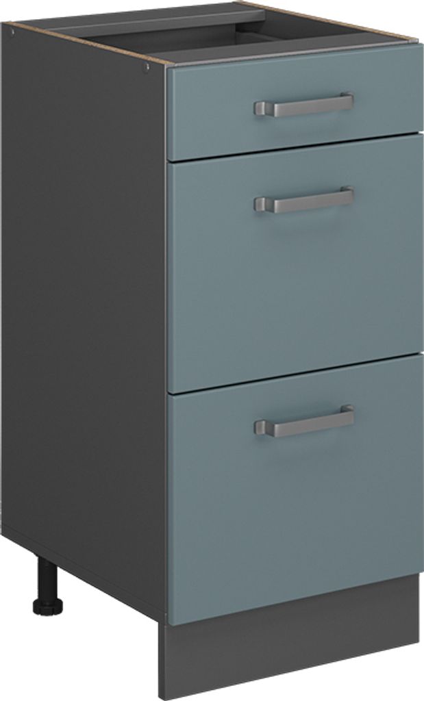 Mobiletto base per cucina Vicco R-Line Grigio-blu 40 cm con Immagine del prodotto 
