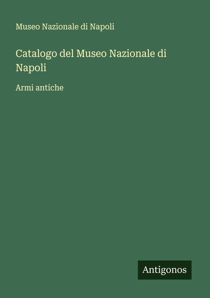 Catalogo del Museo Nazionale di Napoli