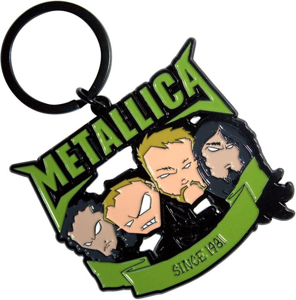 Metallica - "Since 1981 Heads" Schlüsselanhänger Zweiseitig RO13251 (Einheitsgröße) (Bunt)