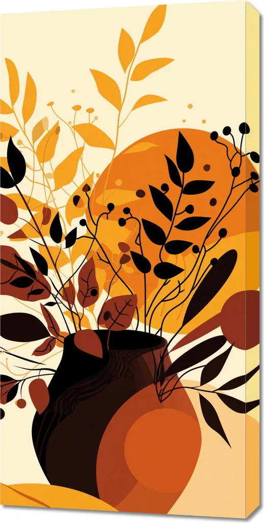 Décoration Murale Bouquet de fruits Format 50 x 100 cm Cadre Cuisine