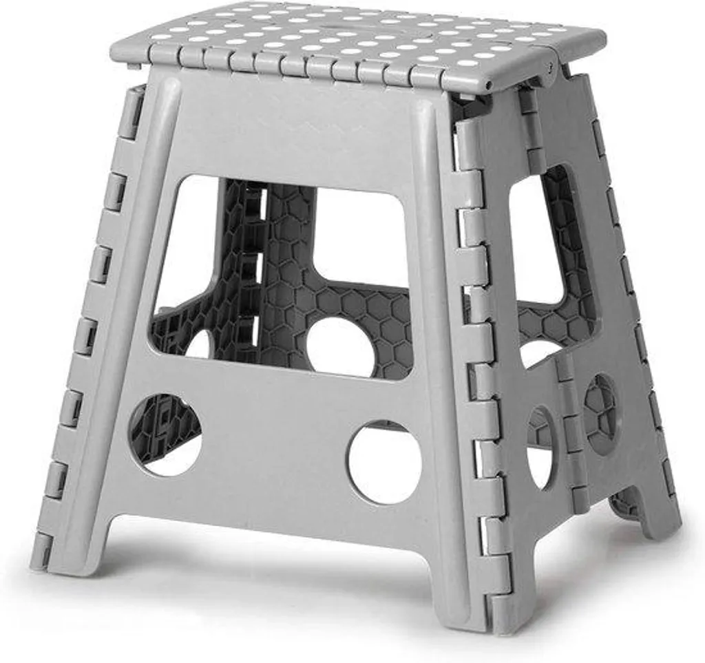 Siège pliable en métal gris idéal pour balcon camping et intérieur