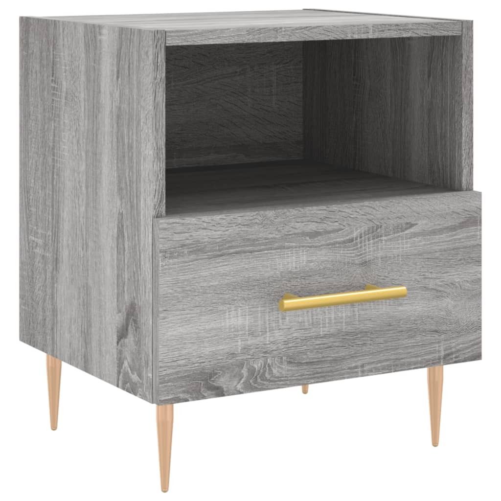 Nachttisch Grau Sonoma 40x35x47,5 cm Holzwerkstoff