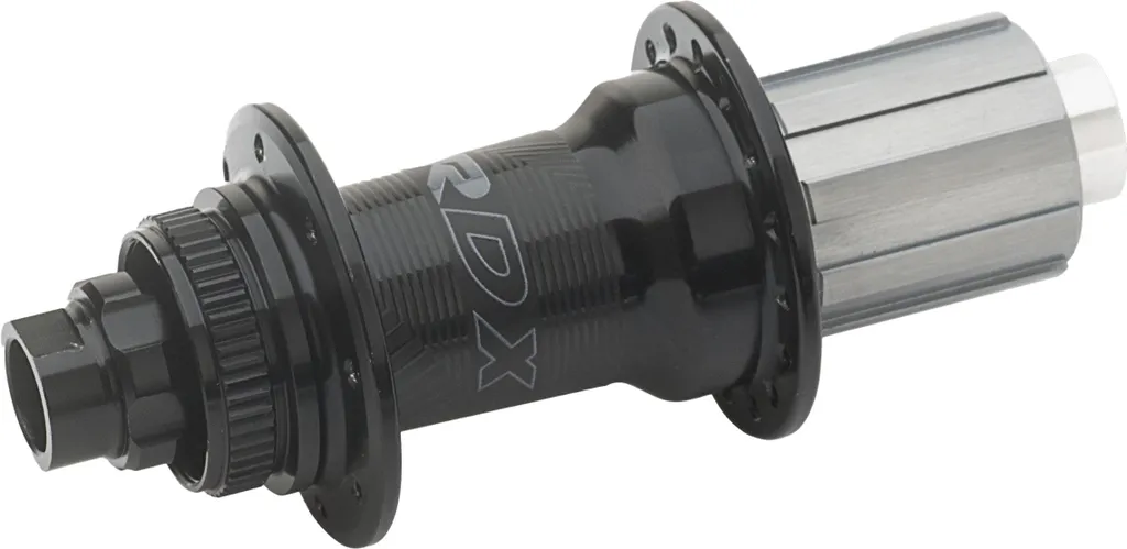Miche Hub R-DX Noir avec Fixation Center Lock et Corps Shimano TX12