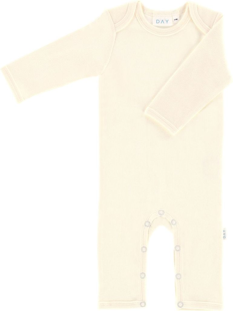 DAY Strampler Ripp - Cream - Gr. 74/80 | Hübsche Babykleidung