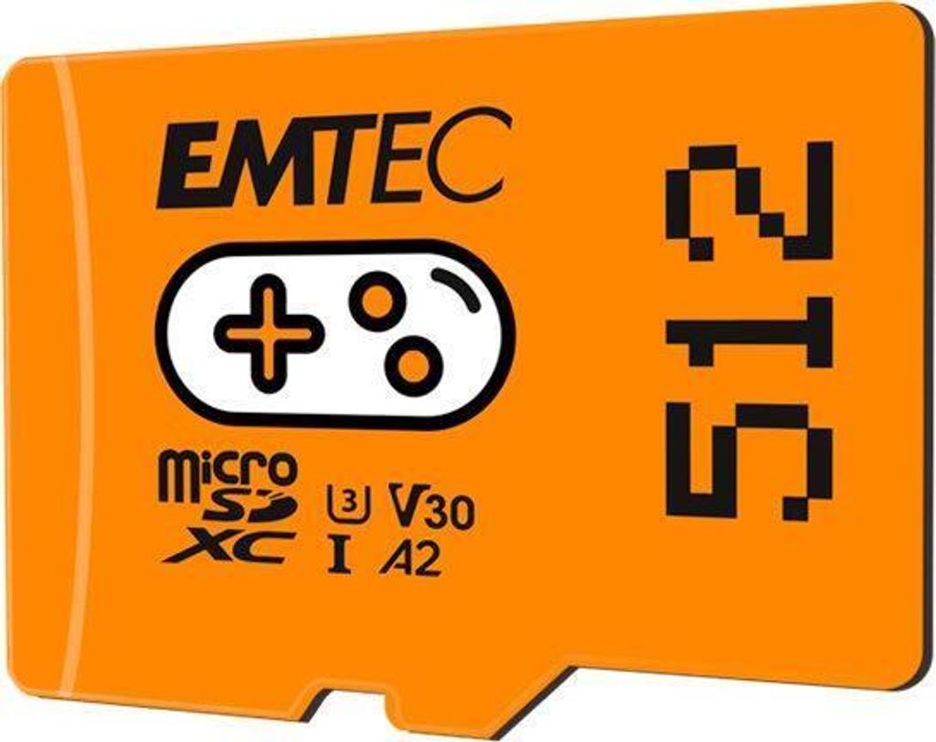 Scheda Di Memoria Emtec MicroSD 512GB SDXC – Classe 10, UHS-I U3, V30, A1 – Per Gaming, Smartphone, Drone, Action Cam