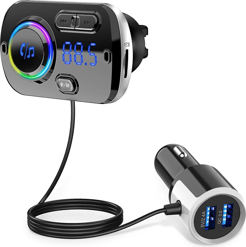 INF Kabelloser FM-Sender für Auto - Bluetooth Adapter mit Produktbild 