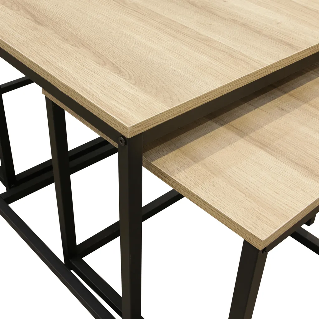 Table Basse X3 Seattle Industrielle - Structure Acier et Plateau Robuste - 7