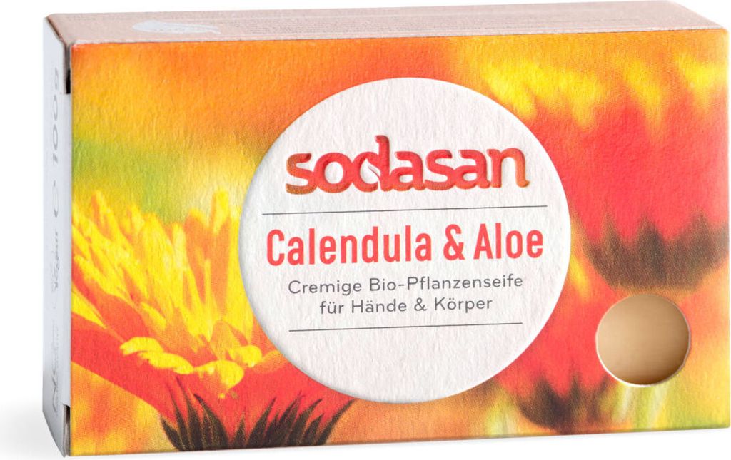SODASAN Stückseife Calendula u. Aloe 100 g