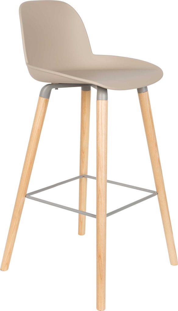 2er Set Zuiver Albert Kuip Barstuhl Eschenholz/Kunststoff 75 cm
