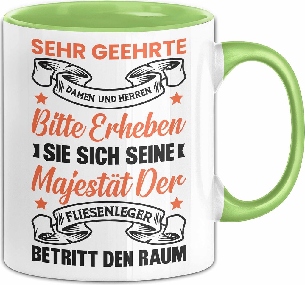 Fliesenleger Tasse Geschenk Lustiger Spruch Sehr Geehrte Produktbild 