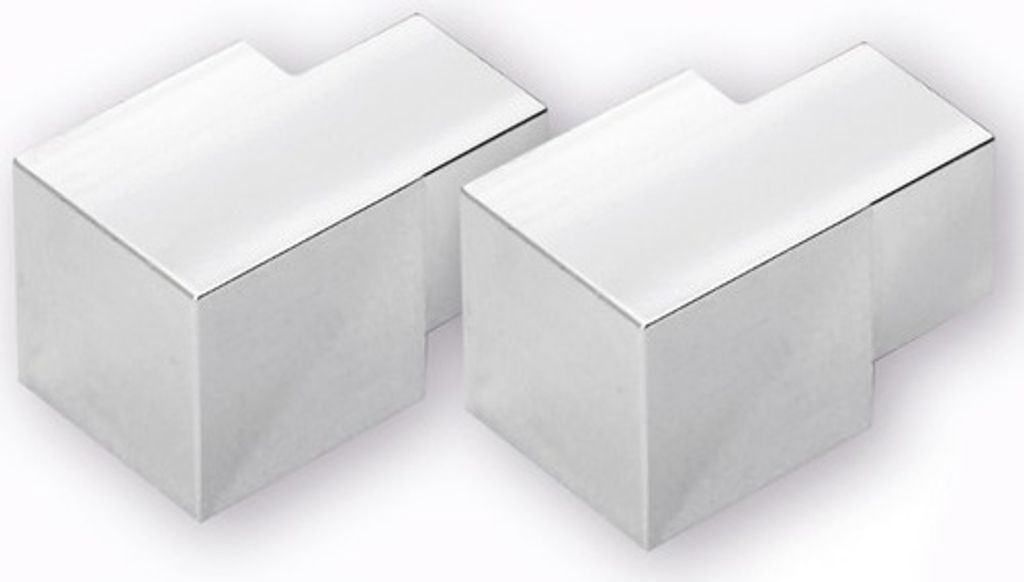 Eckstück Dural Squareline Aluminium Grau 11 mm