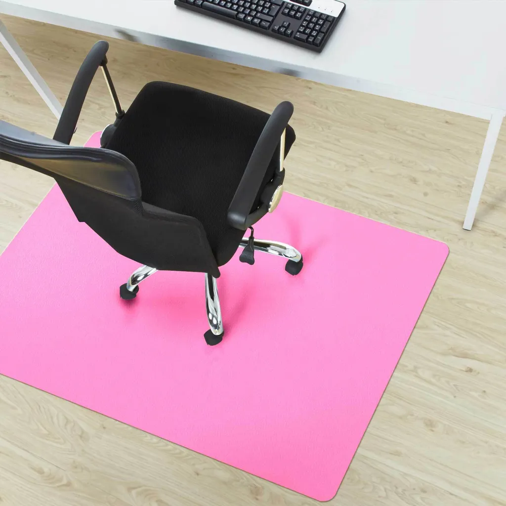 Protezione Pavimento 90x120 Rosa | Tappetino Sedia Ufficio Moderno