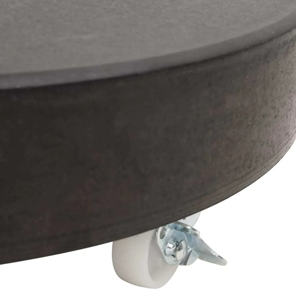 Supporto per ombrellone granito 30 kg rotondo nero - 9
