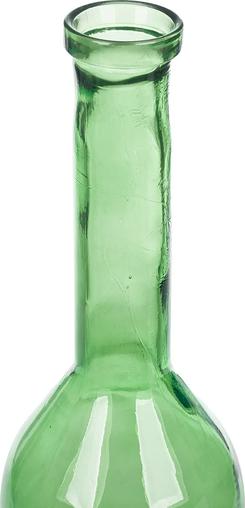 Grand Vase Décoratif de Sol 100cm en Verre Vert pour Salon et Entrée