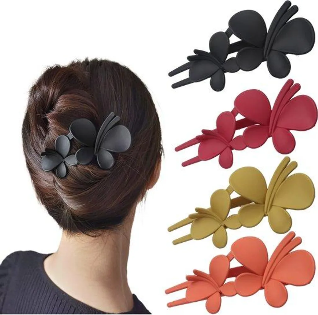 Pinces à cheveux mates design chouette 11cm maintien fort pour femmes