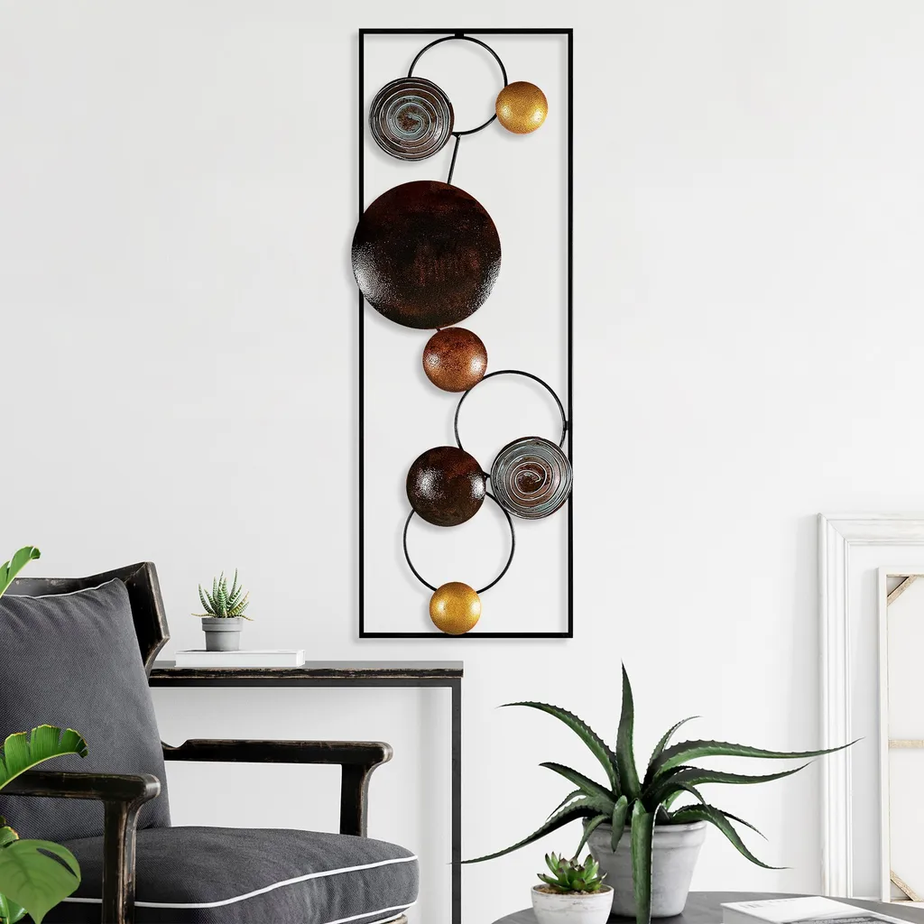 Offerta Wallity Textured 2: Decorazione Metallo 32x90cm - Qualità 100%