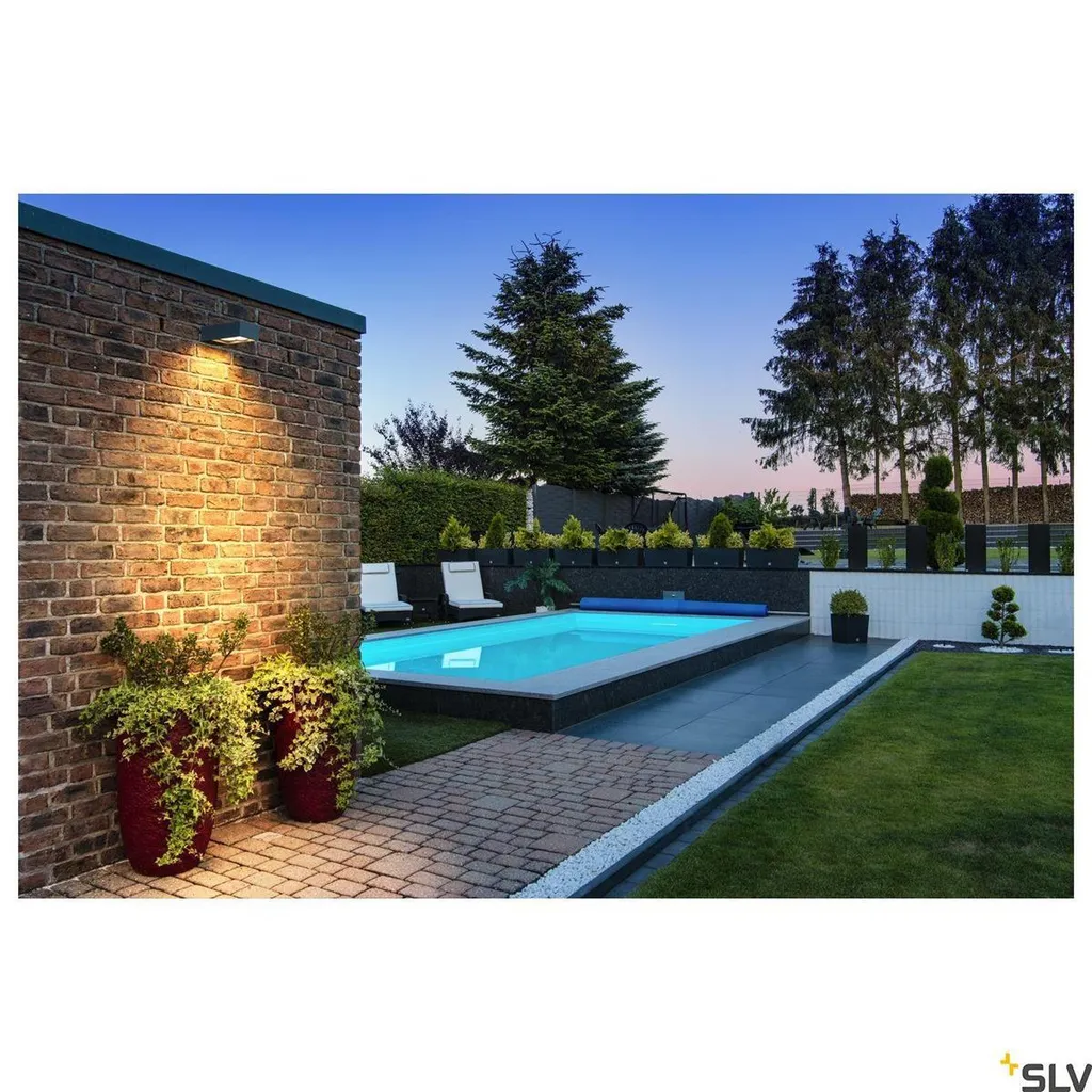 Éclairage de terrasse LED anthracite CCT réglable ESKINA FRAME Double