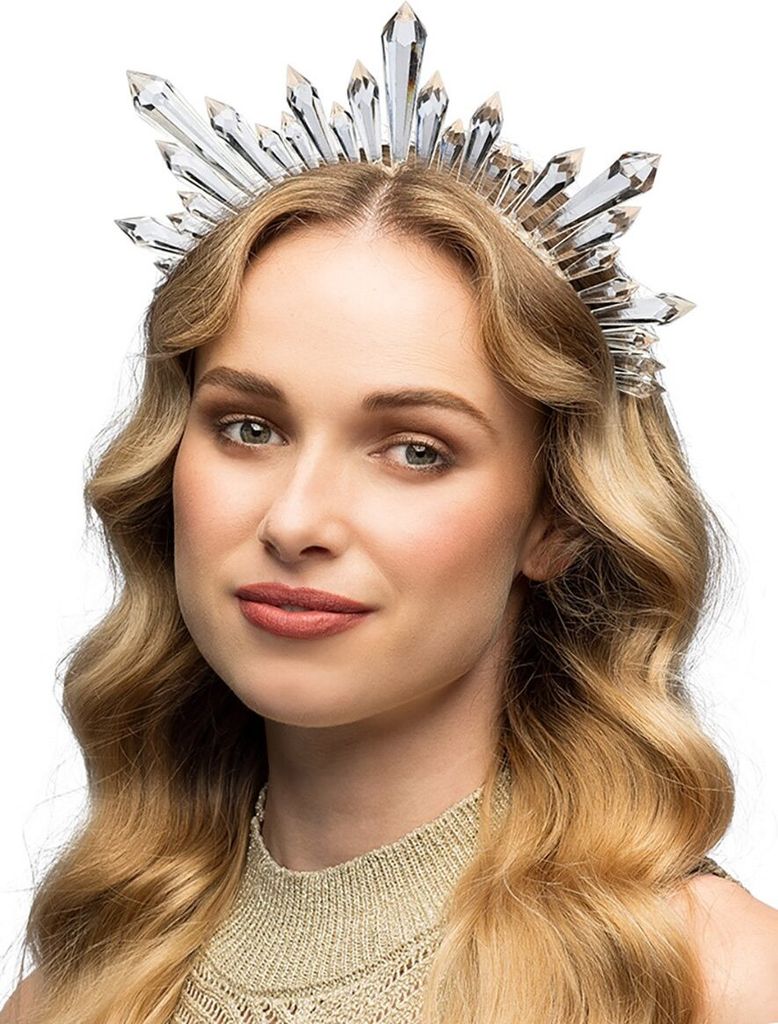 Diadem Kristall Tiara mit klaren Kristallen für Erwachsene -