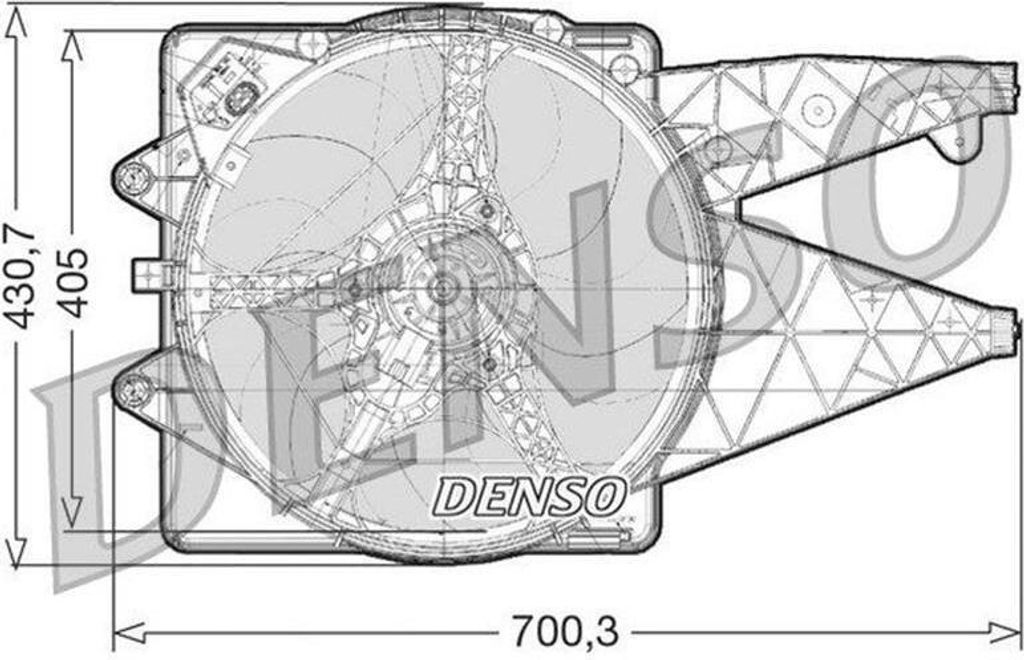 Lüfter, Motorkühlung DENSO DER01020