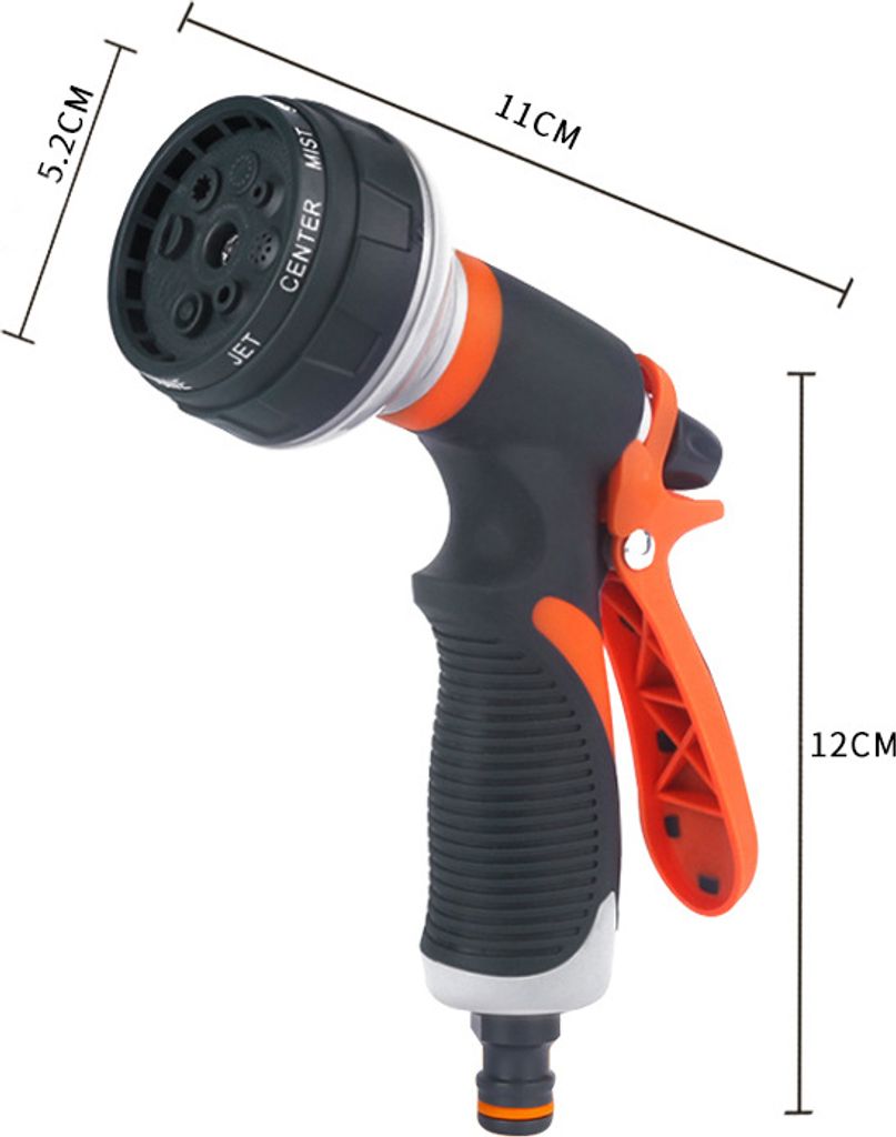 INF 8-Muster Hochdruck-Wasserpistole mit Schnellanschlüssen