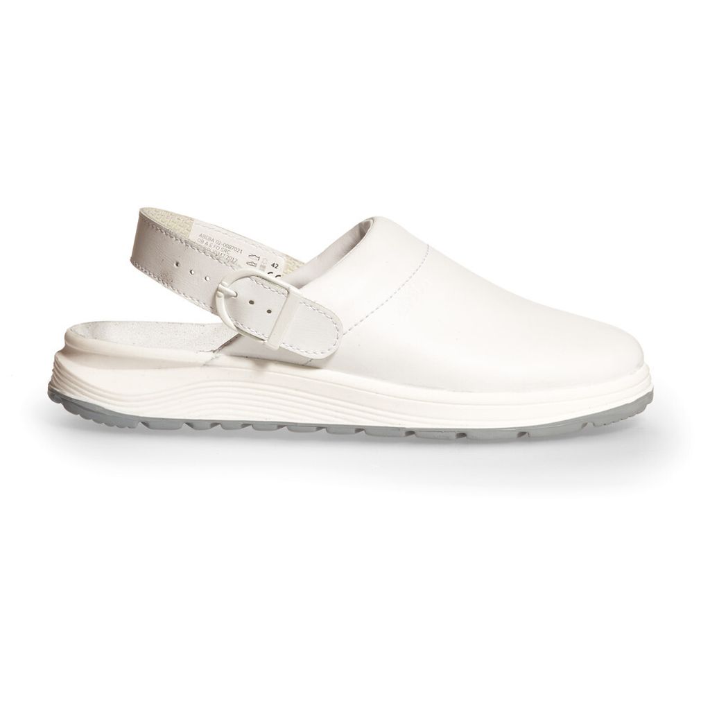Abeba Clog 87021 Active mit Schnalle Gr. 40 weiß Produktbild 