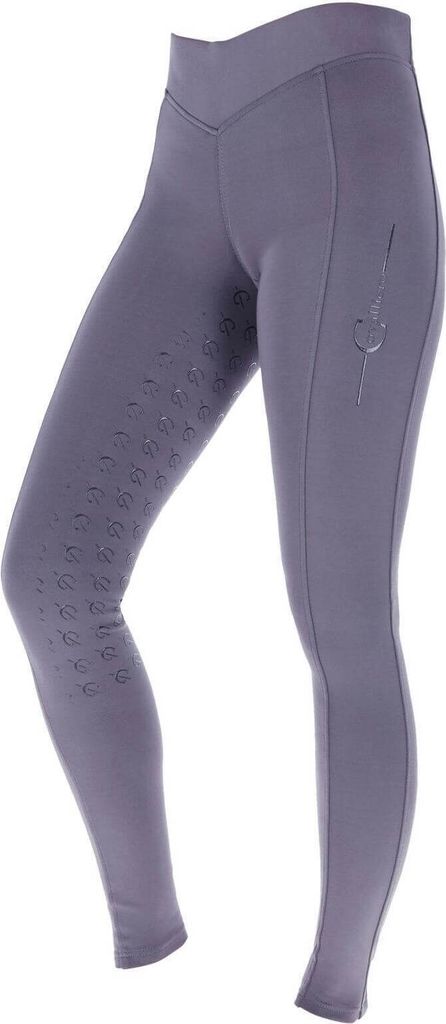Covalliero Reitleggings Damen Full-Grip ClassicStar Damenreitleggings Vollbesatz Graphite 38/40
