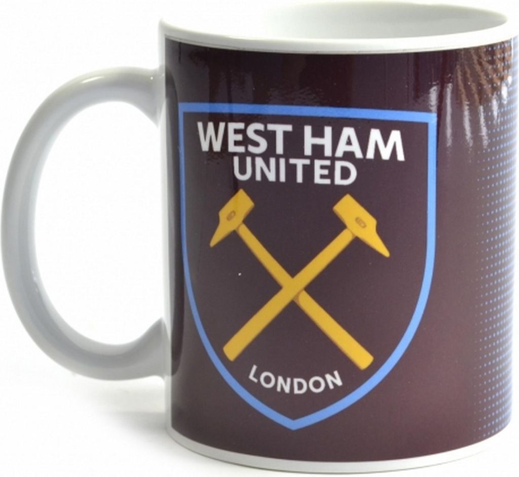 West Ham United FC Halftone Becher BS1383 (Einheitsgröße) (Bordeaux/Blau)
