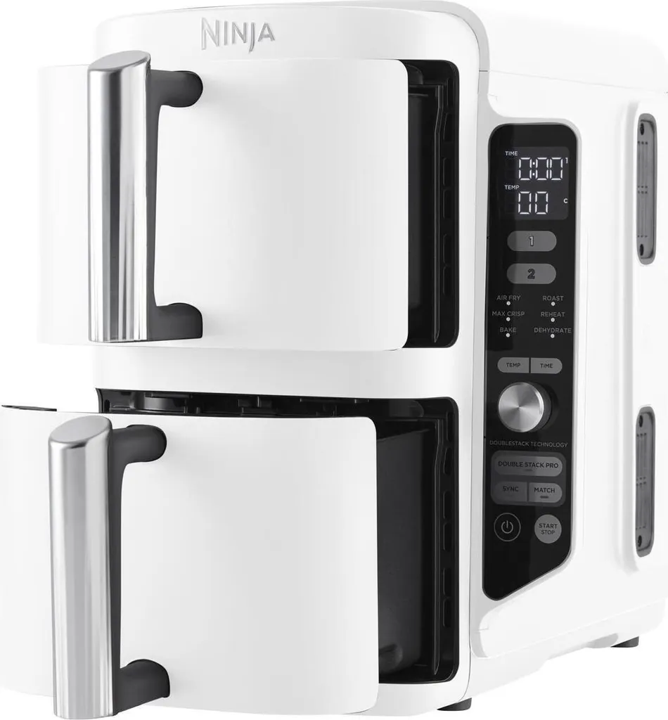 Ninja SL400EU Friteuse à air chaud Double Stack XL 9,5L Blanche - 13