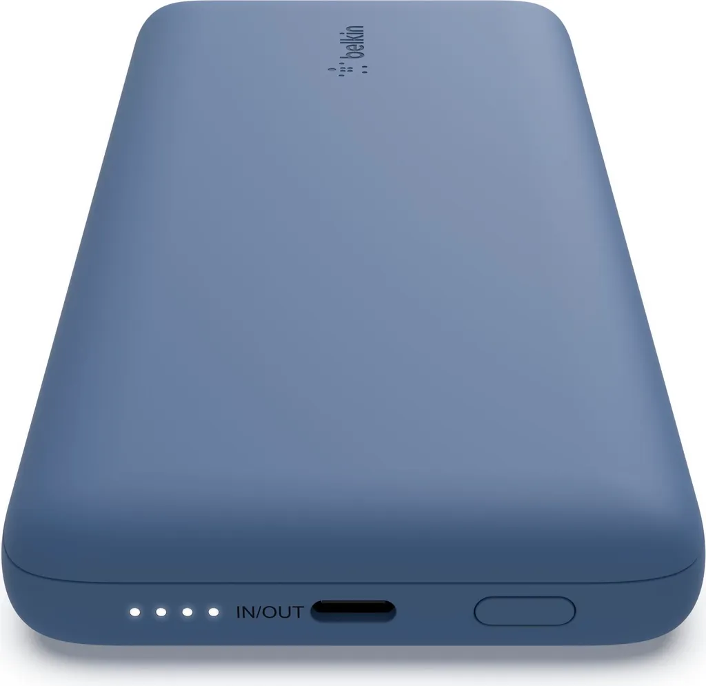 Batterie de secours Belkin 10.000mAh 18W pour iPhone et Android Bleu