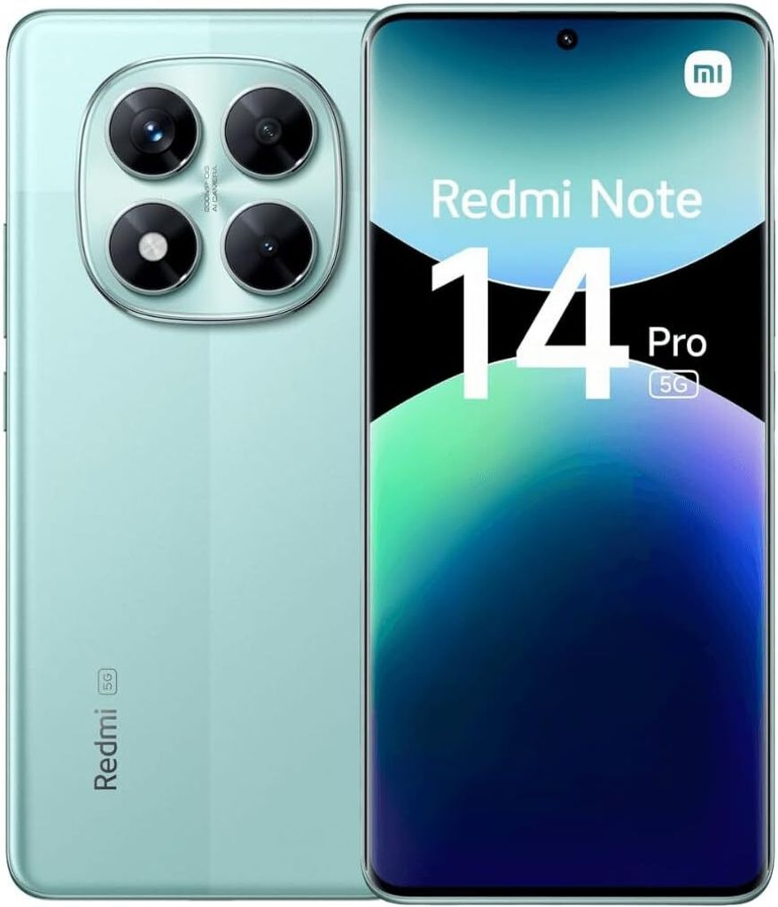 Xiaomi Redmi Note 14 Pro 5G Smartphone 12/512GB Grün Ladegerät