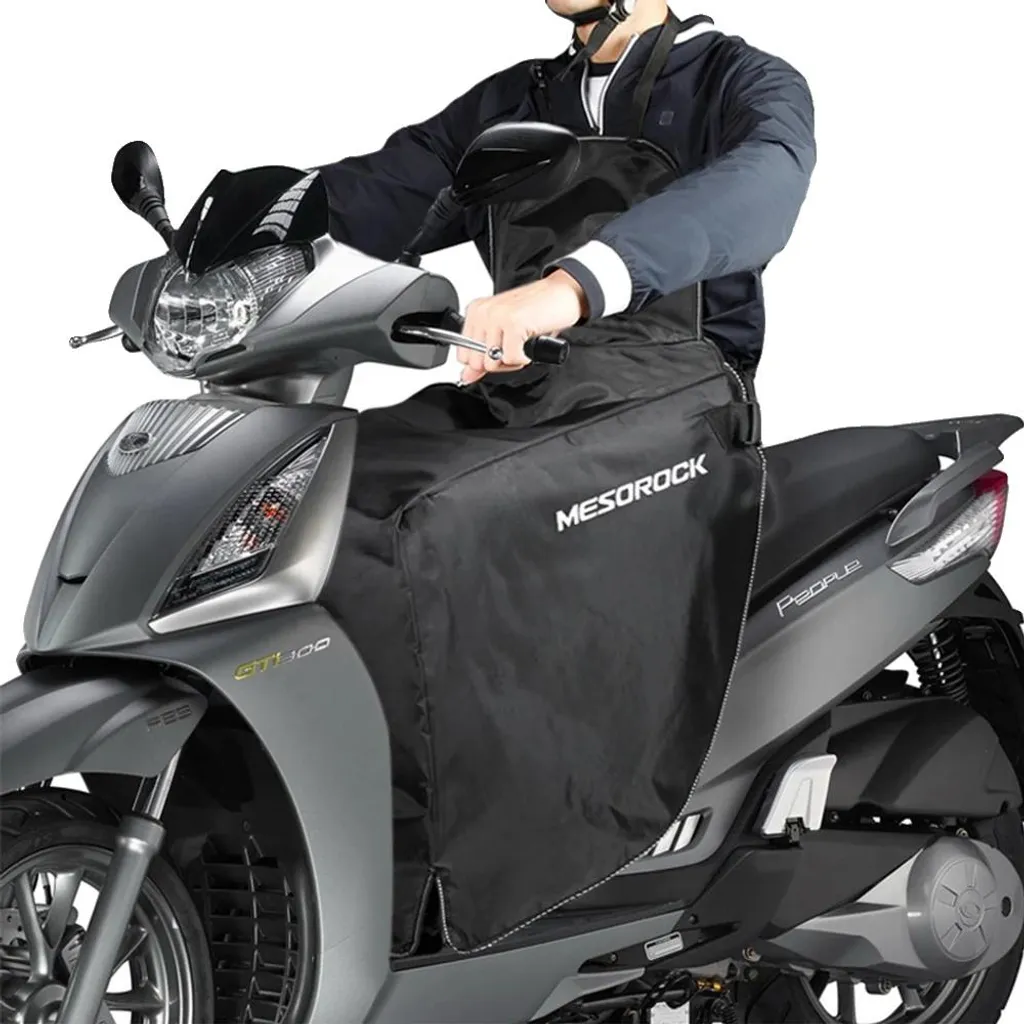 Couvre-jambes anti-pluie et vent avec zip amovible et bandes sécurité