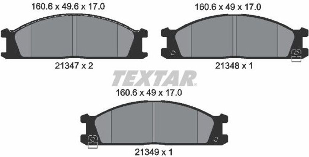 Textar Bremsbeläge vorne für Ford Maverick Nissan Terrano Urvan Subaru SVX + D