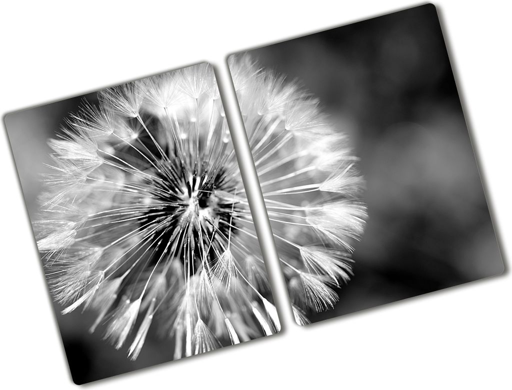 Tulup Glas Herdabdeckplatte - 2x40x52 cm - Glaskeramikkochfeld-Abdeckung Spritzschutz Glasabdeckplatte Kochplattenabdeckung und Schneidebrett - Zwe...