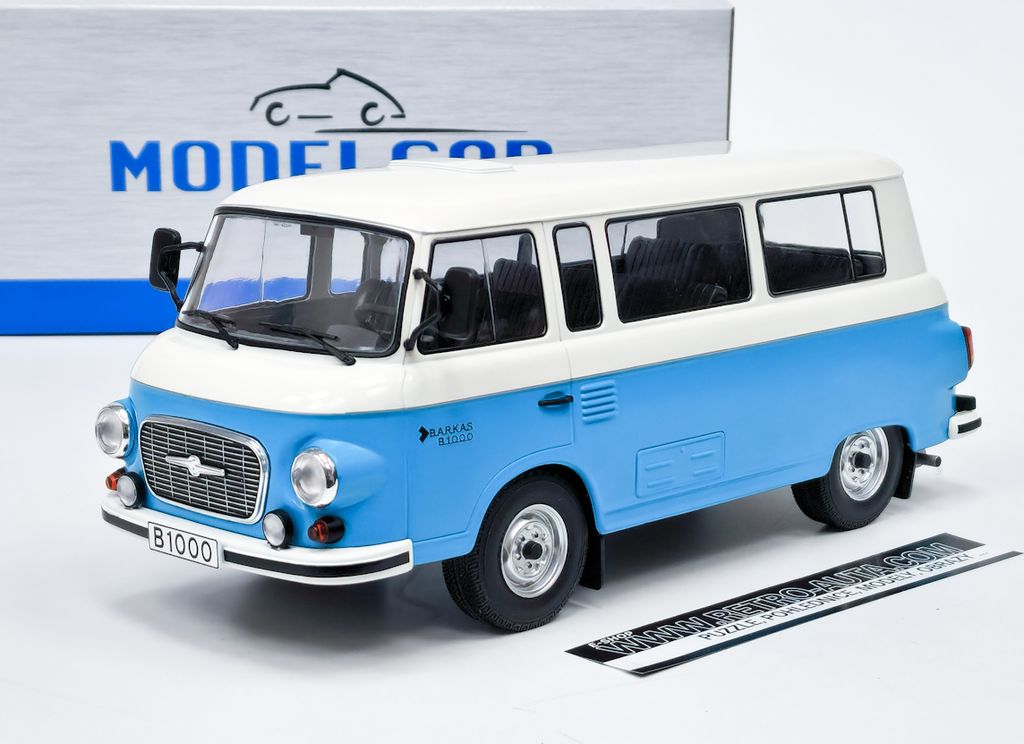 Barkas B 1000 (1965) modrá/bílá MCG 1:18 Obrázek produktu 