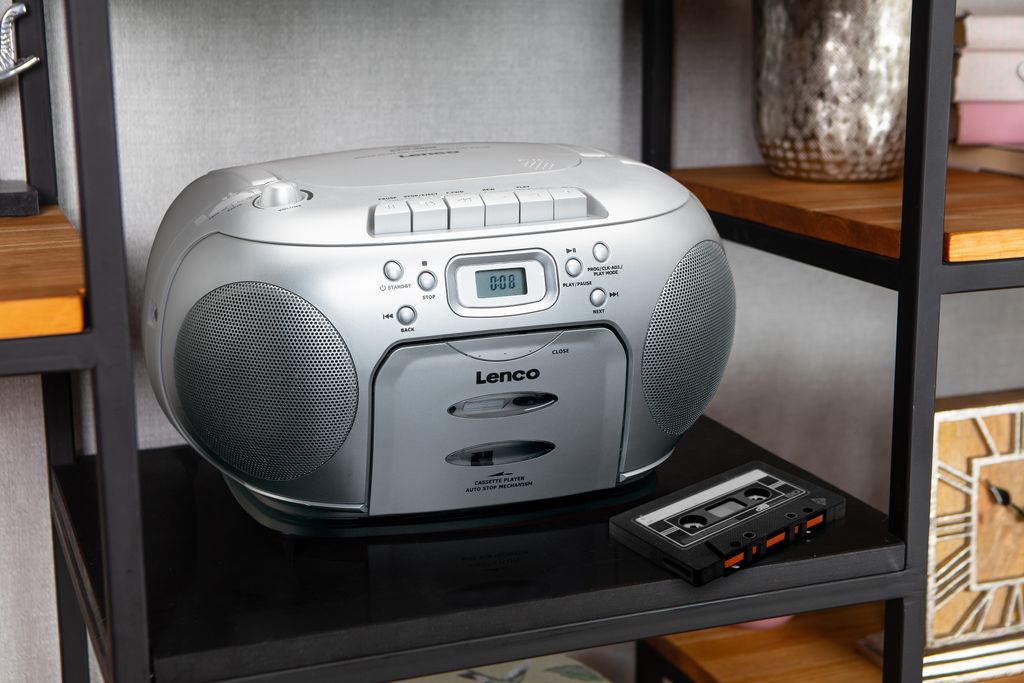 Lenco SCD-420 - Ghettoblaster - Srebrny Zdjęcie produktu 8