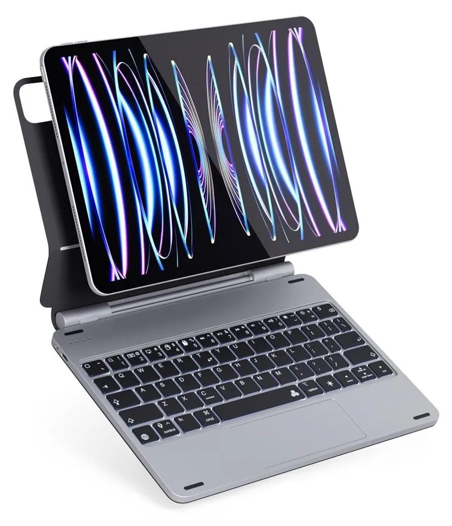 Clavier iPad 10.9 et 11 Epico QWERTY pour le travail nomade en alu
